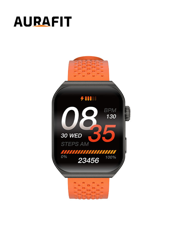 AURAFIT AM10B curved AMOLED Smartwatch