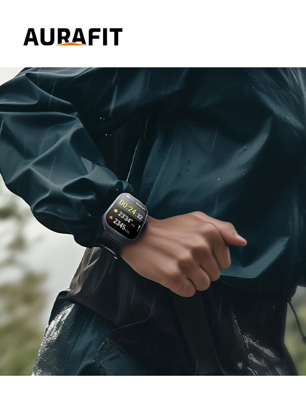 AURAFIT AM10B curved AMOLED Smartwatch