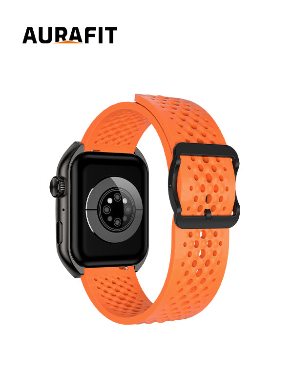 AURAFIT AM10B curved AMOLED Smartwatch
