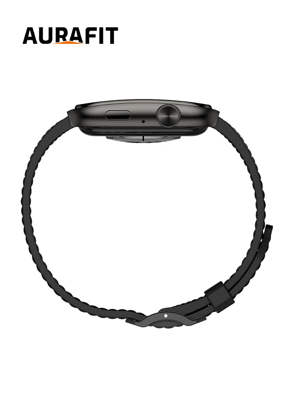 AURAFIT AM10B curved AMOLED Smartwatch