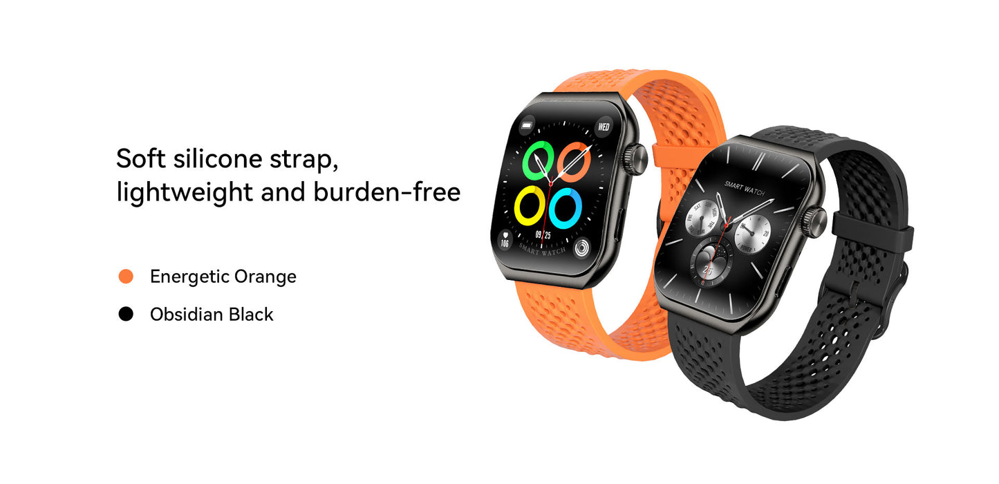 AURAFIT AM10B curved AMOLED Smartwatch