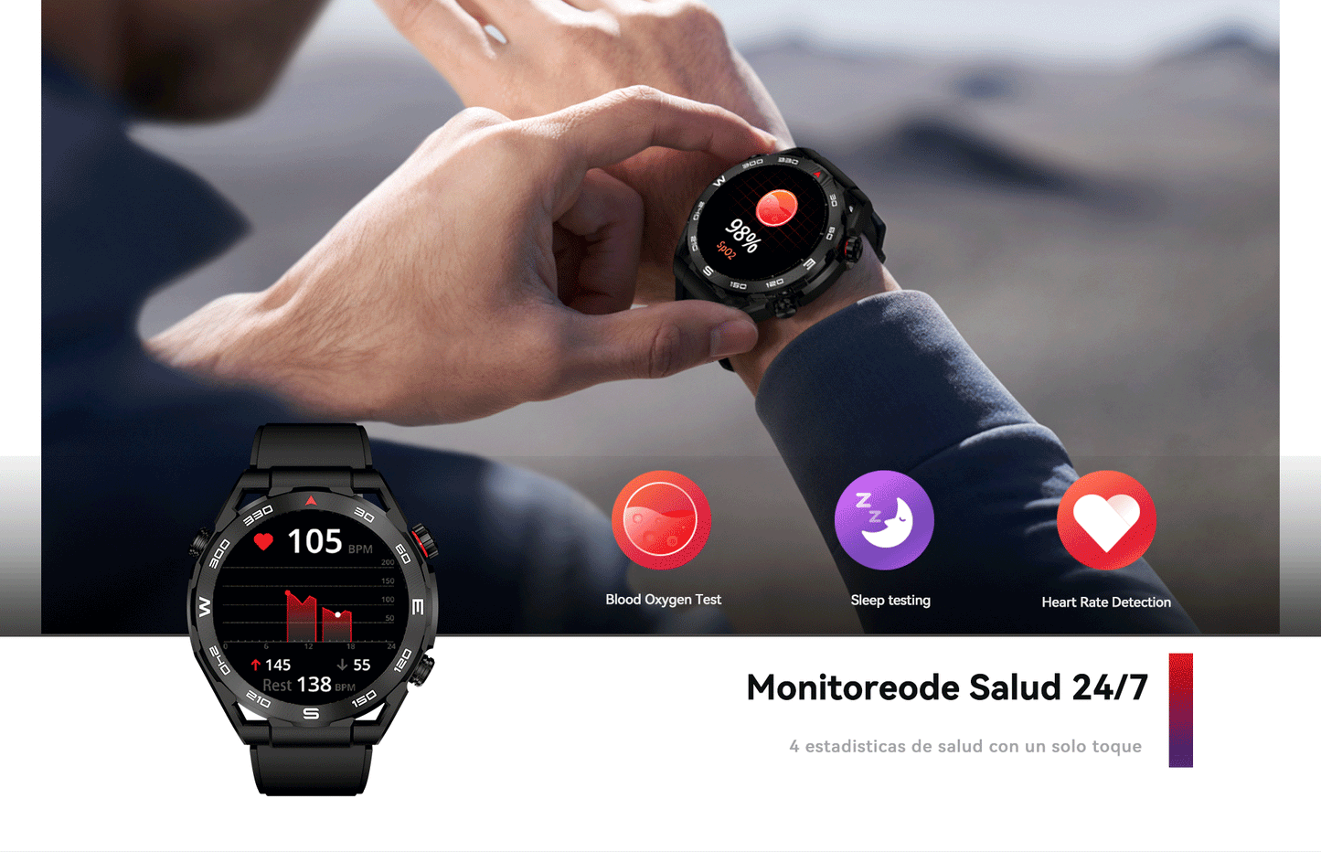 AURAFIT AM13 AMOLED Sport Smartwatch