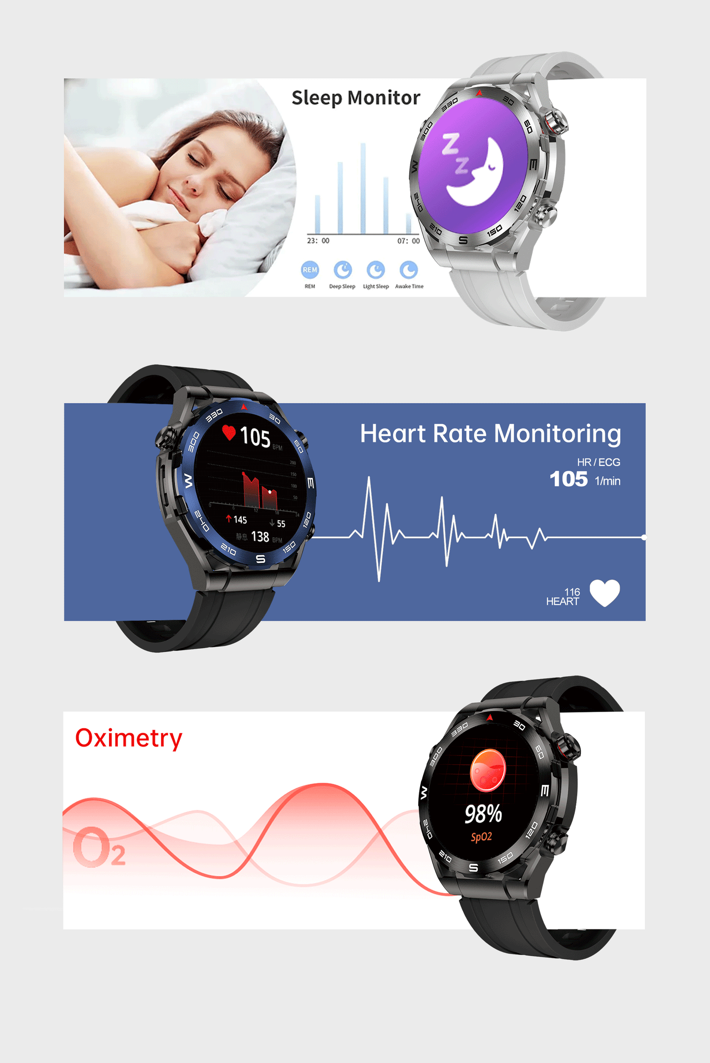 AURAFIT AM13 AMOLED Sport Smartwatch