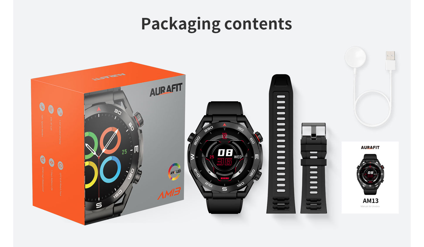 AURAFIT AM13 AMOLED Sport Smartwatch