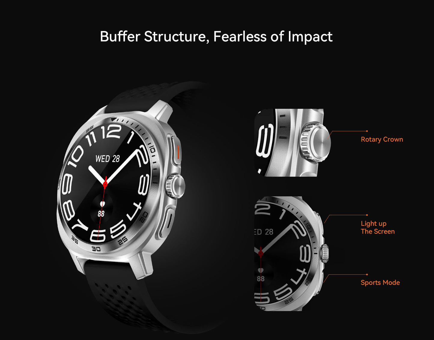 AURAFIT AM32 Newest AMOLED Smartwatch
