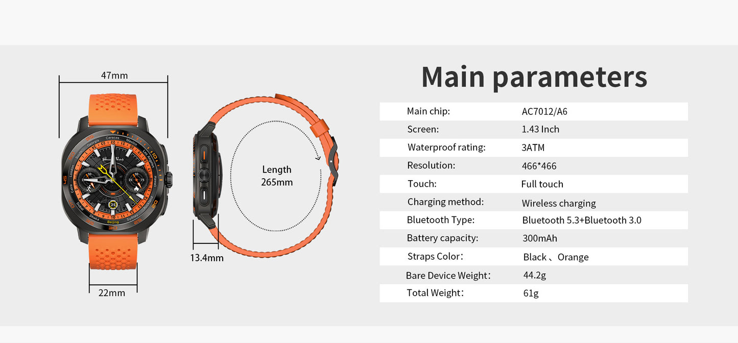 AURAFIT AM32 Newest AMOLED Smartwatch