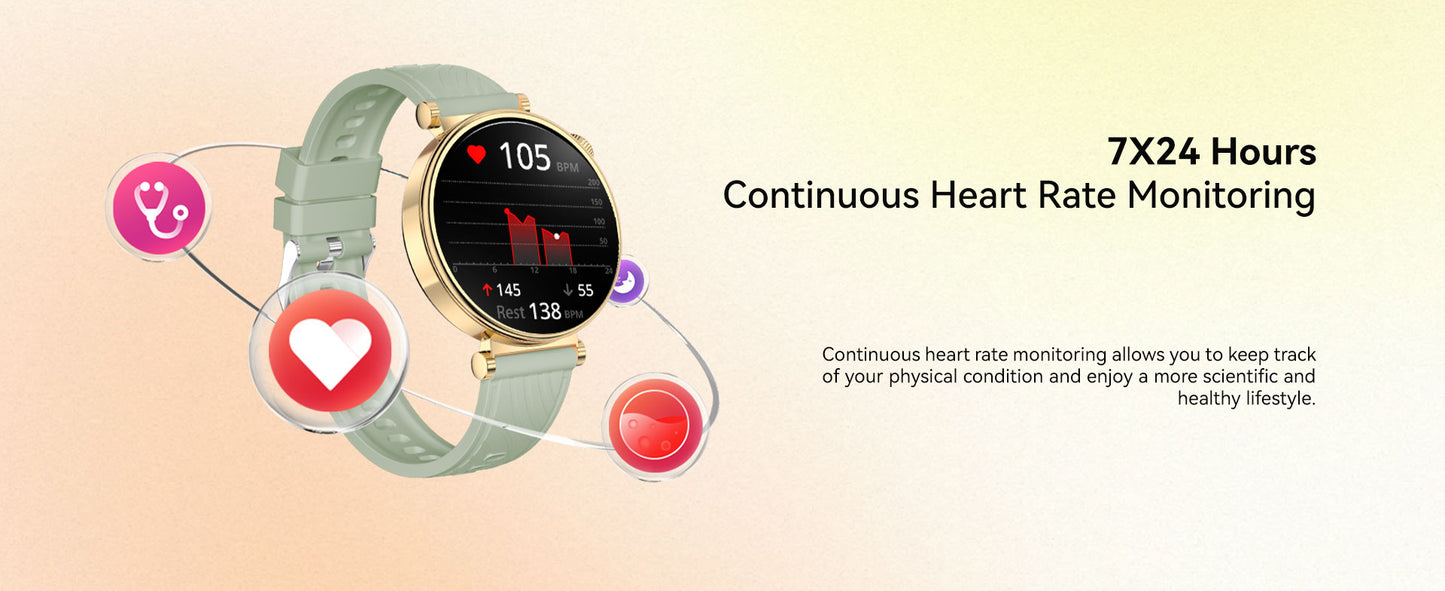 AURAFIT AM23 AMOLED Lady Smartwatch